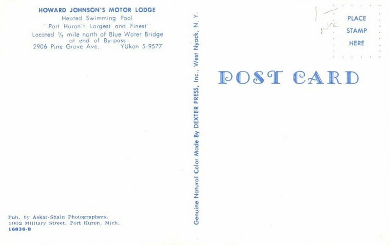 Howard Johnsons Motor Lodge - Postcard (newer photo)